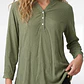 Blusa Strass Mujer Manga 3/4 Verde - Miniatura 2