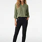 Blusa Strass Mujer Manga 3/4 Verde - Miniatura 4