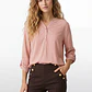 Blusa Strass Mujer Manga 3/4 Rosado - Miniatura 1