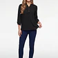 Blusa Strass Mujer Manga 3/4 Negro - Miniatura 4