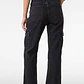 Jeans Cargo Wide Leg Mujer Gris - Miniatura 2