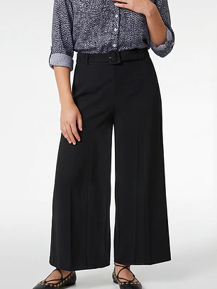 Pantalón Maxi Wide Leg Mujer Negro