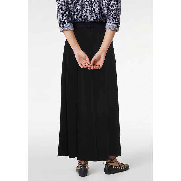 Pantalón Maxi Wide Leg Mujer Negro 2