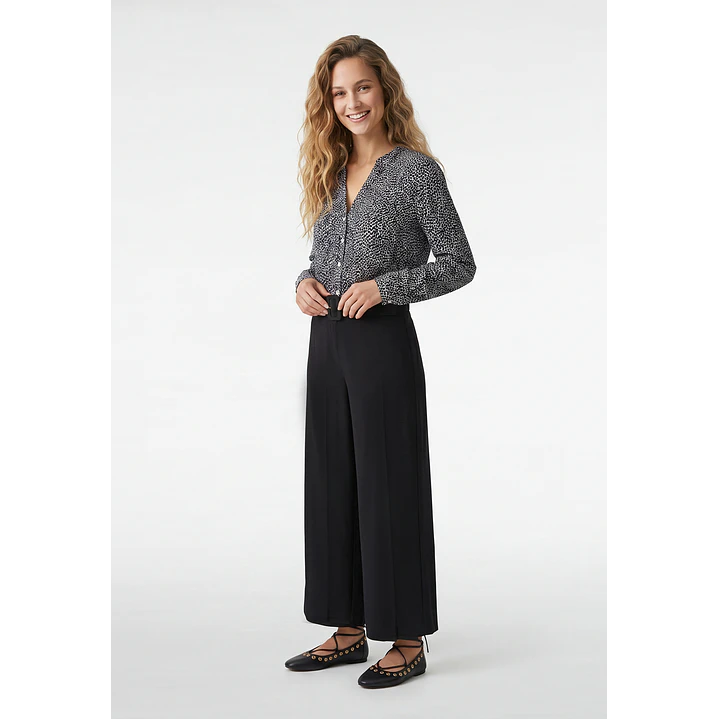 Pantalón Maxi Wide Leg Mujer Negro 3