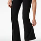 Calza Rib Flare Mujer Negro - Miniatura 1