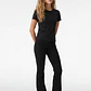 Calza Rib Flare Mujer Negro - Miniatura 3