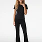 Calza Rib Flare Mujer Negro - Miniatura 4