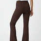 Calza Rib Flare Mujer Café - Miniatura 2