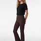 Calza Rib Flare Mujer Café - Miniatura 3