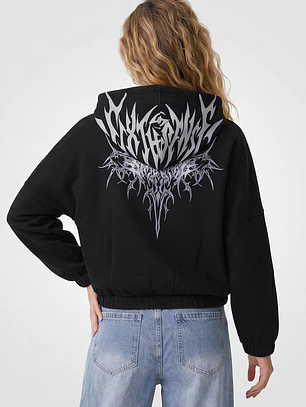 Polerón Gothic Mujer Negro