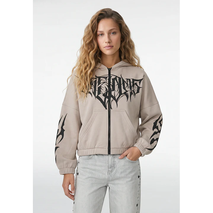 Polerón Gothic Mujer Beige 1