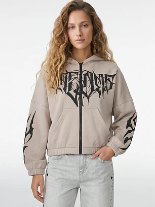 Polerón Gothic Mujer Beige