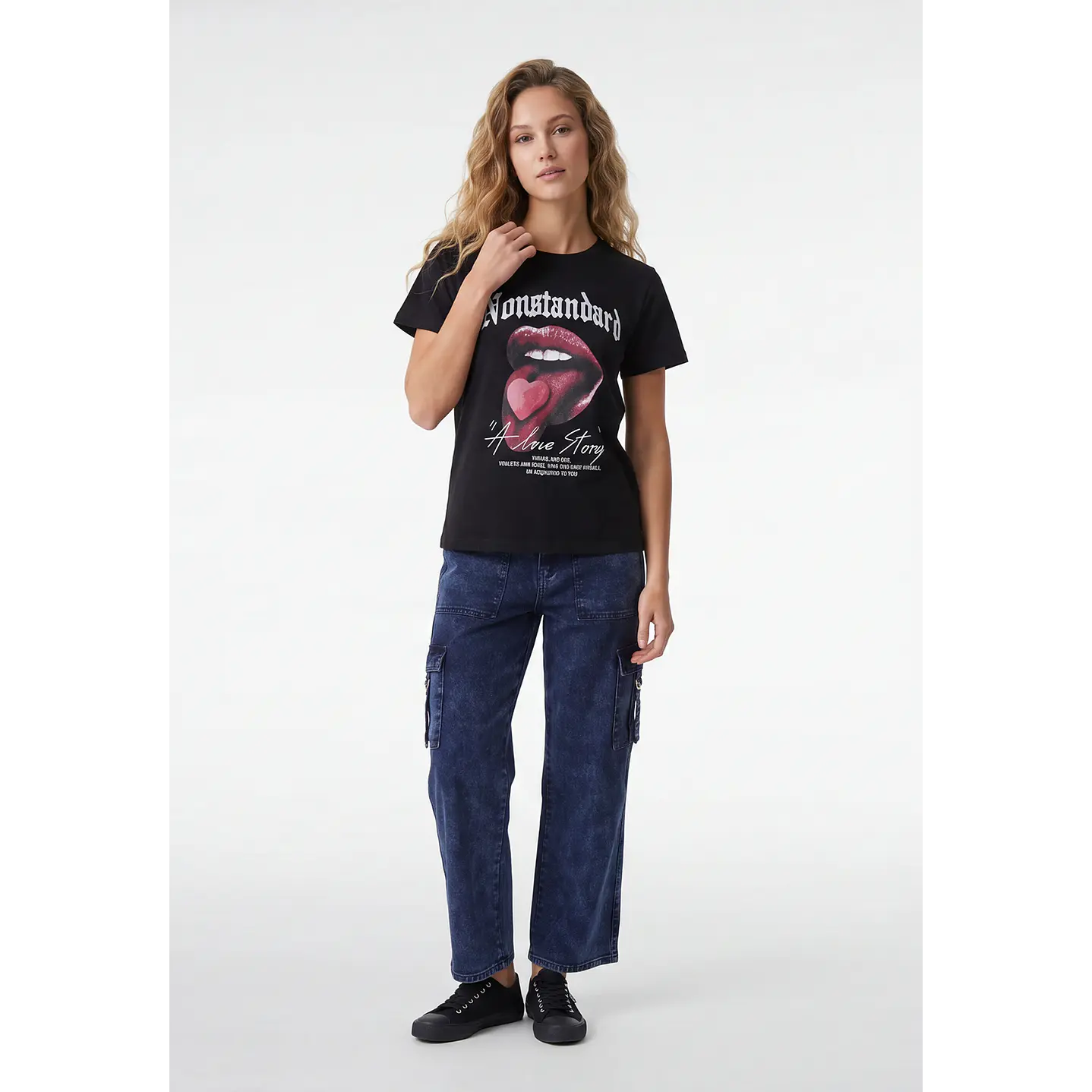 Polera Metal Mujer Negro 4