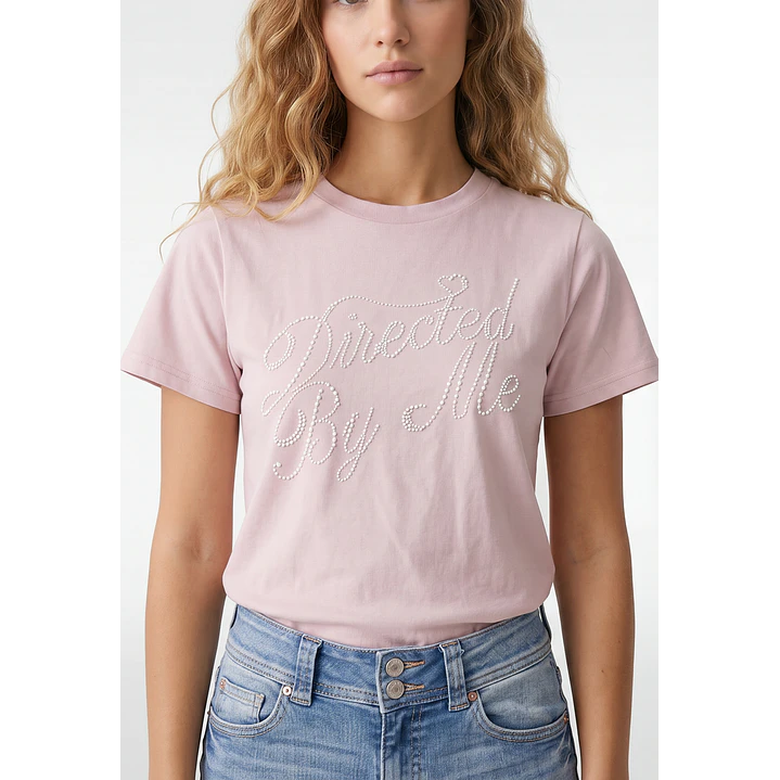 Polera Perlas Mujer Rosado 2