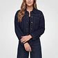 Chaqueta Denim Raw Denim Mujer Manga Larga Azul - Miniatura 1