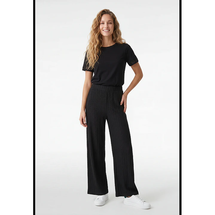 Pantalón Bambu Mujer Negro 1