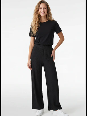 Pantalón Bambu Mujer Negro