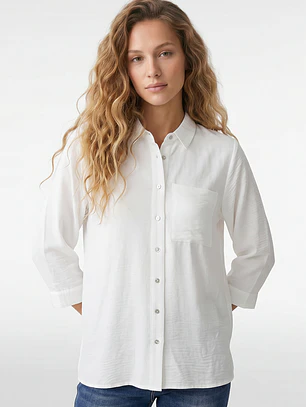 Blusa Amarras Mujer Manga Larga Blanco