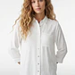 Blusa Amarras Mujer Manga Larga Blanco - Miniatura 1