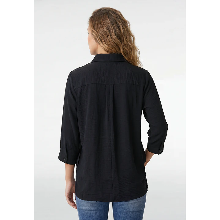 Blusa Amarras Mujer Manga Larga Negro 3