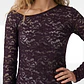 Polera Encaje Mujer Manga Larga Uva - Miniatura 2