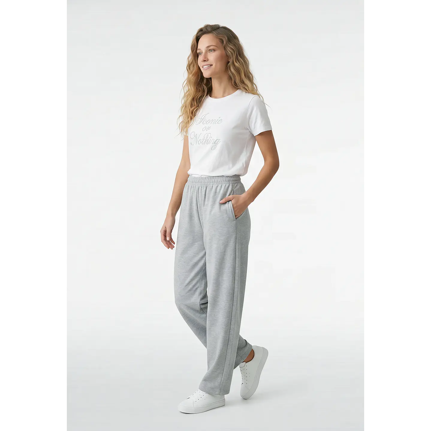 Buzo Básico Barrel Mujer Gris 4