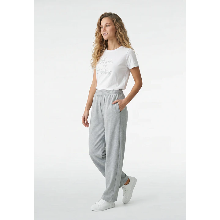 Buzo Básico Barrel Mujer Gris 4