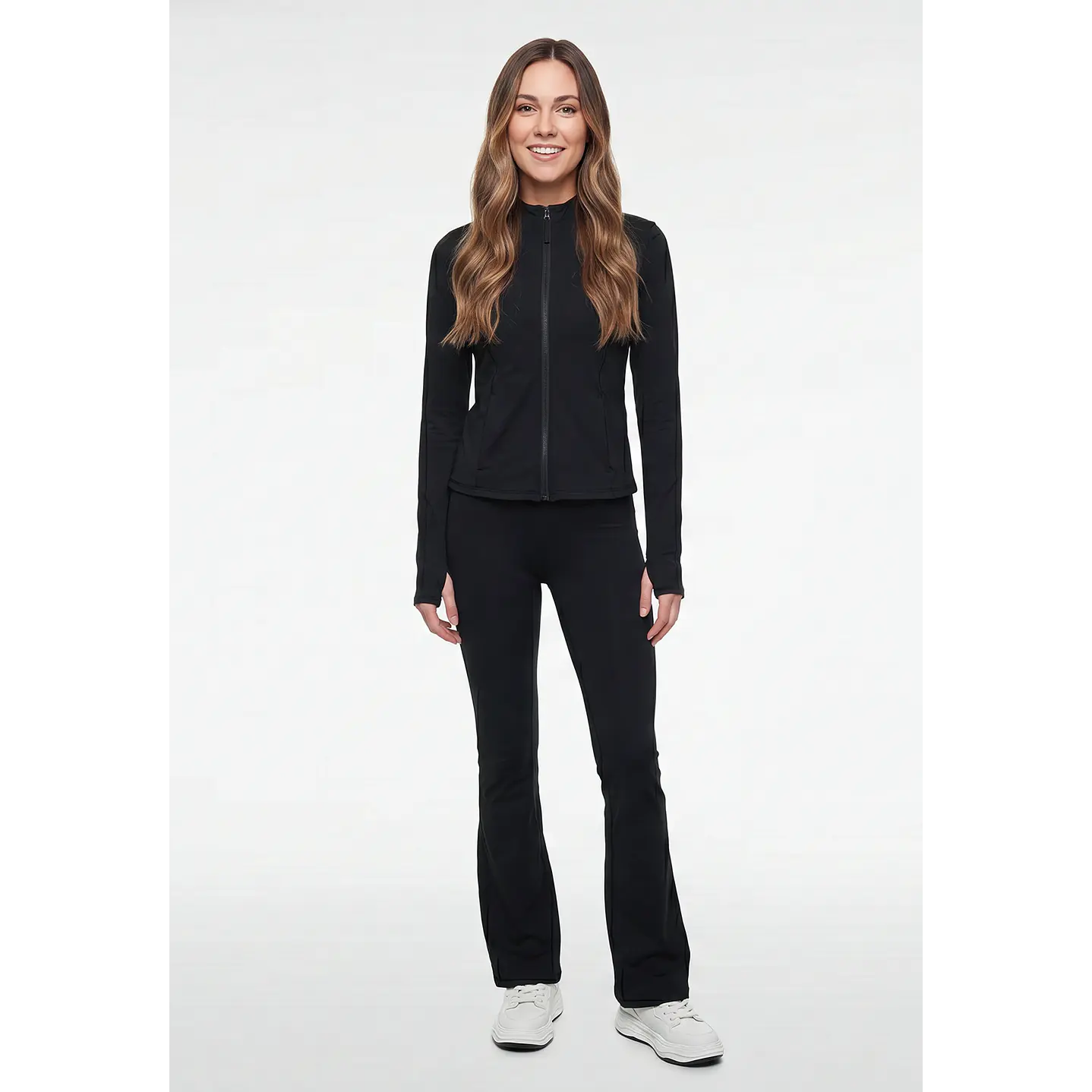 Calza Active Flare Mujer Negro 4
