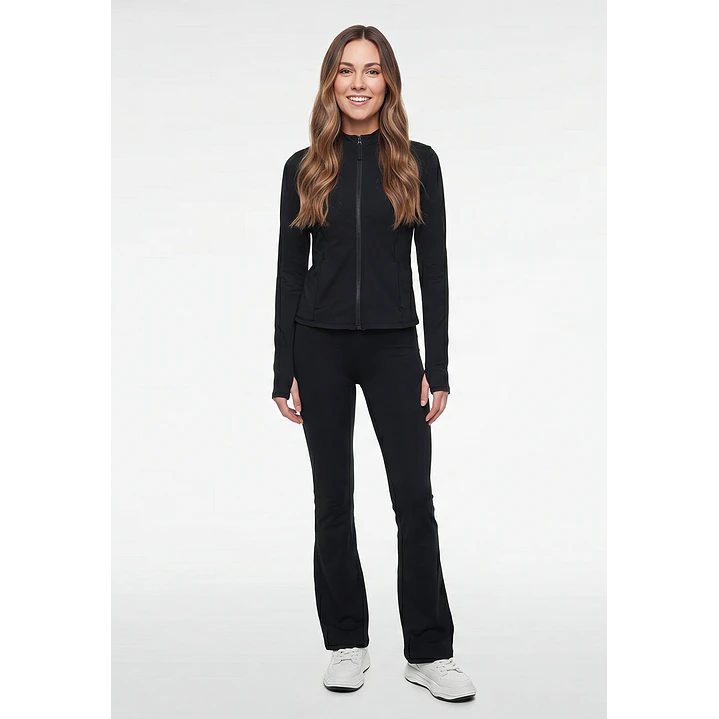 Calza Active Flare Mujer Negro 4