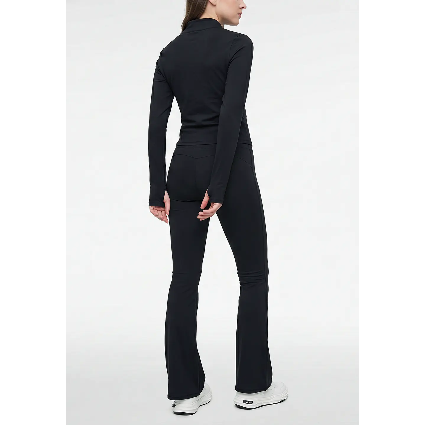 Calza Active Flare Mujer Negro 2