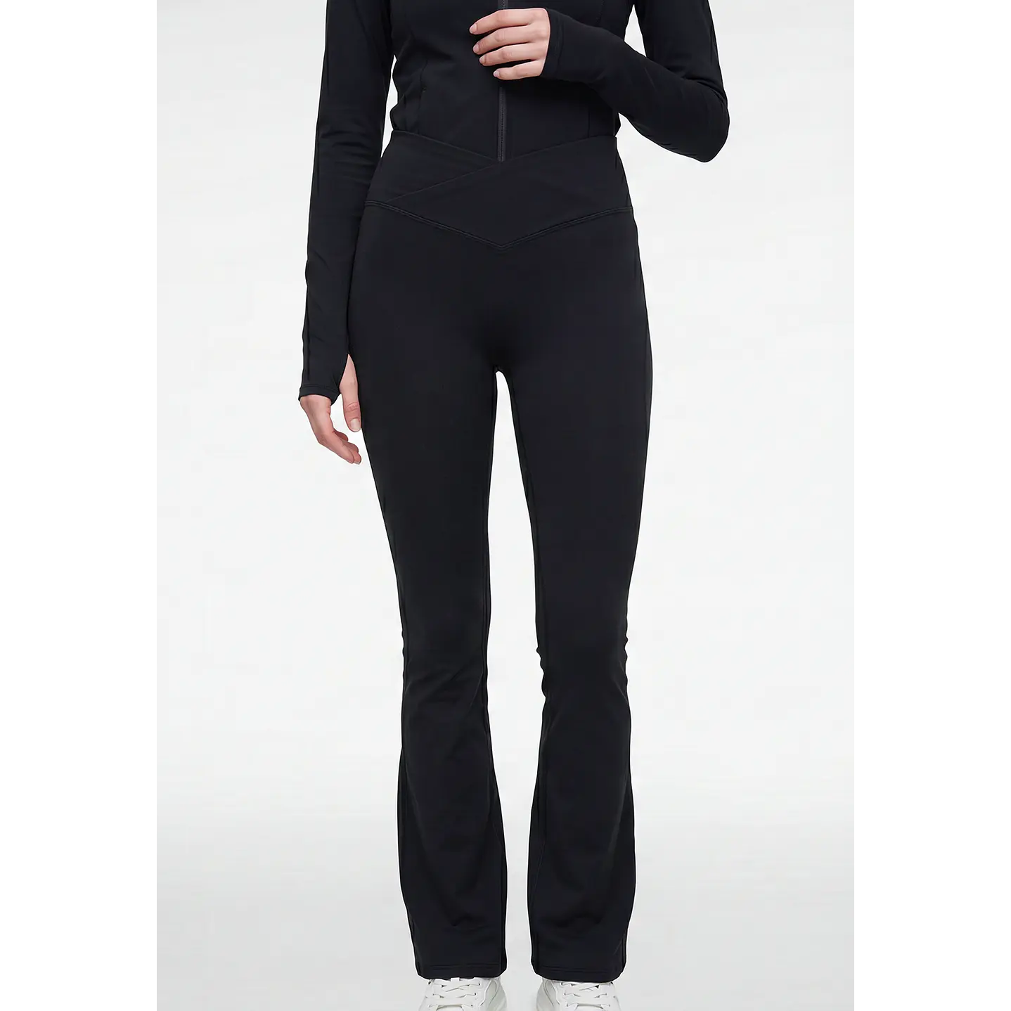 Calza Active Flare Mujer Negro 1