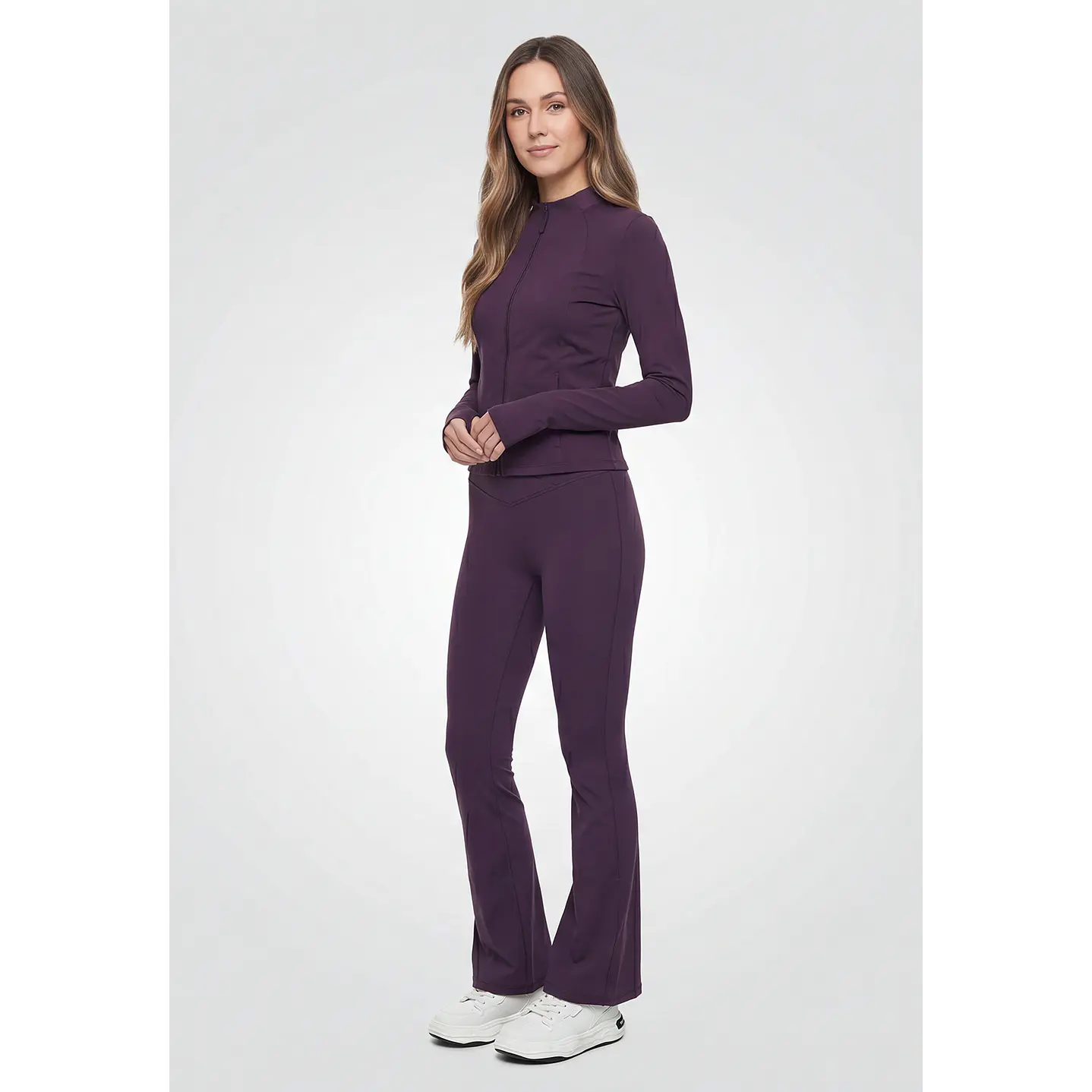 Calza Active Flare Mujer Morado 4