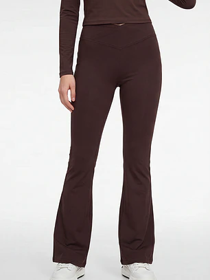 Calza Active Flare Mujer Café