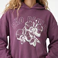 Polerón Flor Mujer Morado - Miniatura 2