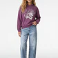 Polerón Flor Mujer Morado - Miniatura 4