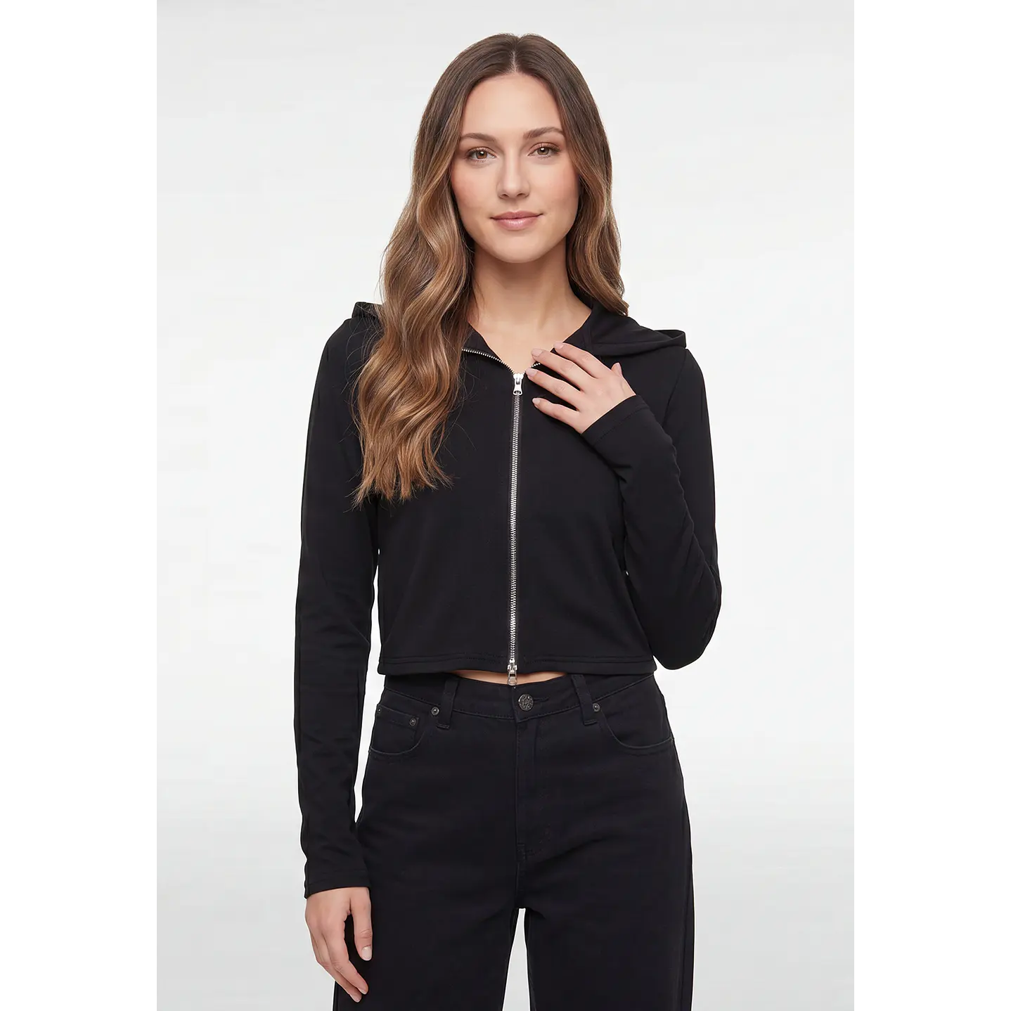 Polerón Soft Mujer Negro 1