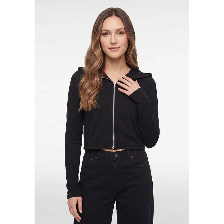 Polerón Soft Mujer Negro 1