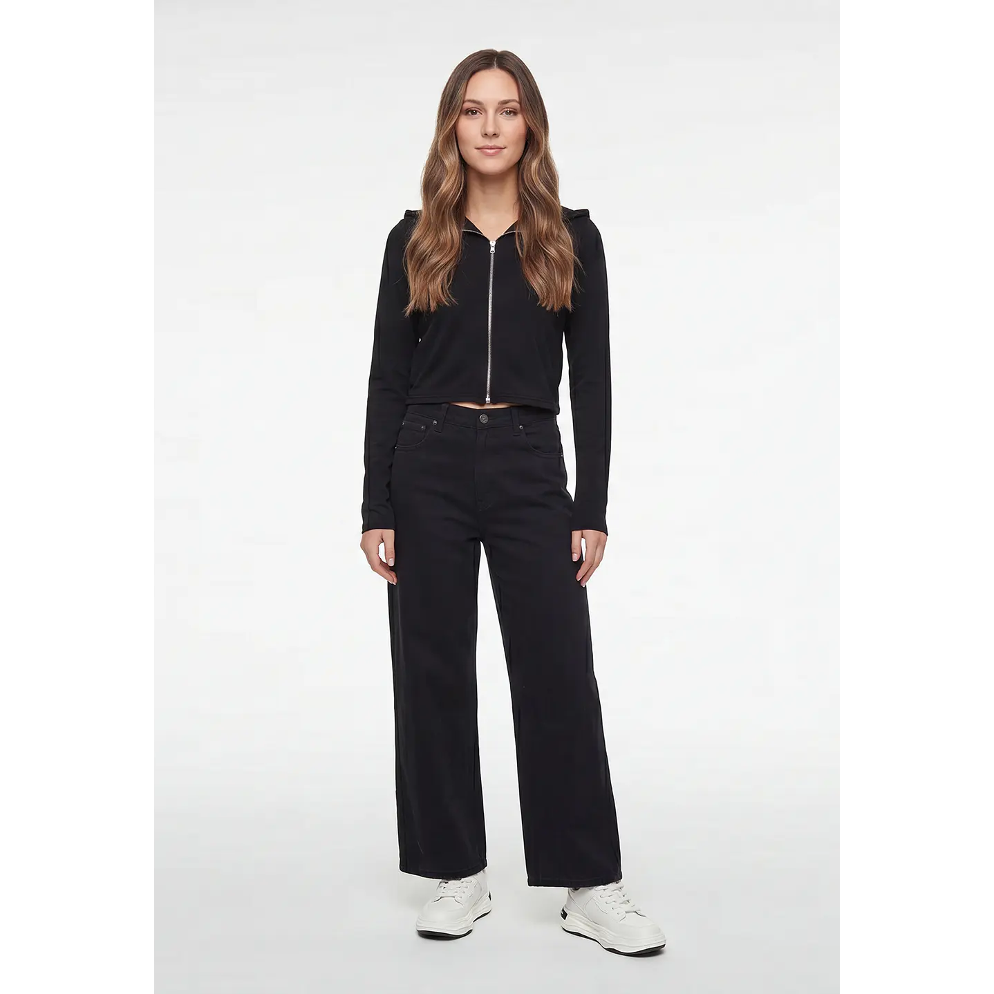 Polerón Soft Mujer Negro 4