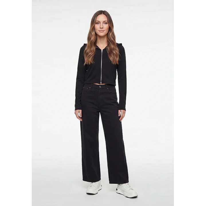 Polerón Soft Mujer Negro 4