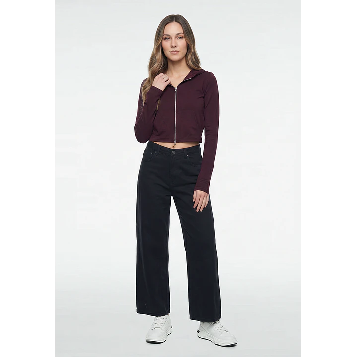 Polerón Soft Mujer Burdeo 4