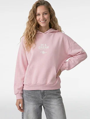 Polerón Letras Mujer Rosado