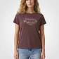 Polera Estampado Mujer Café - Miniatura 1