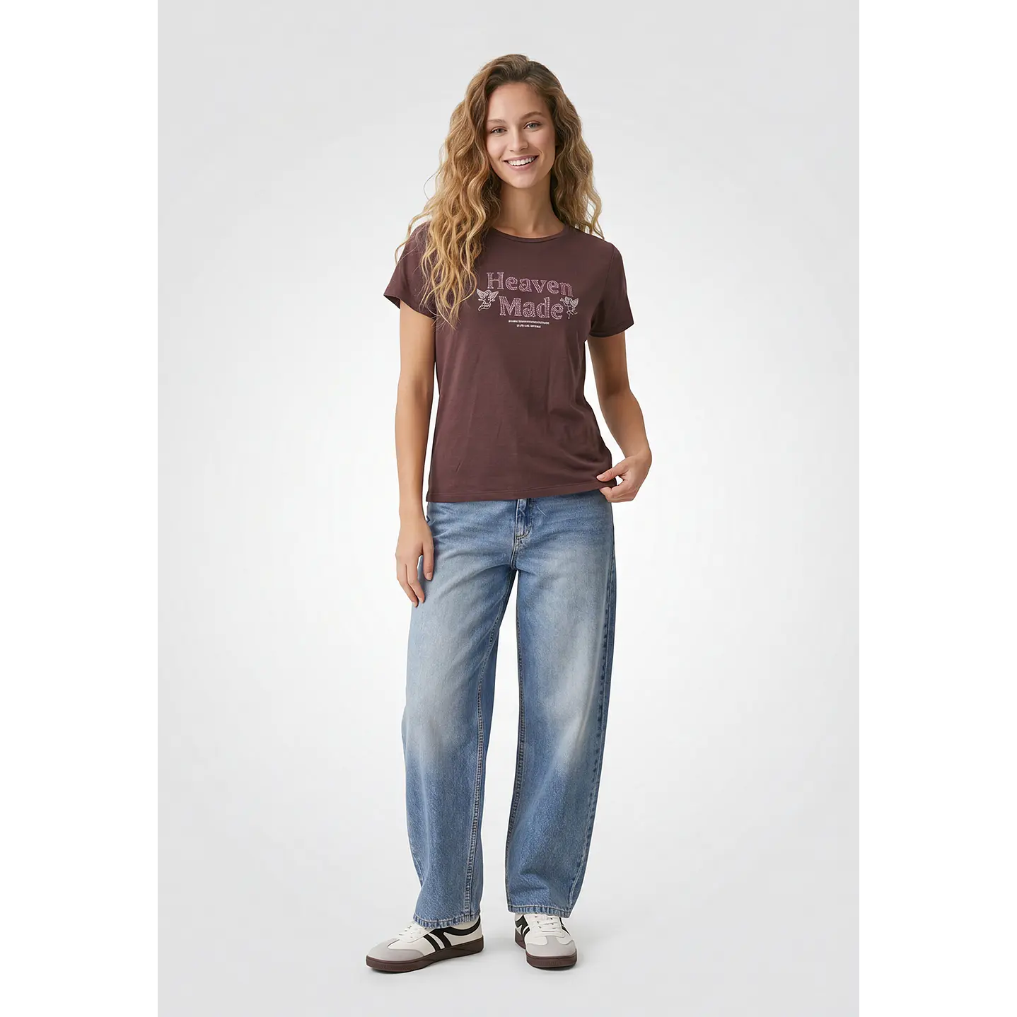 Polera Strass Heaven Mujer Café 4