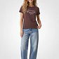 Polera Estampado Mujer Café - Miniatura 4