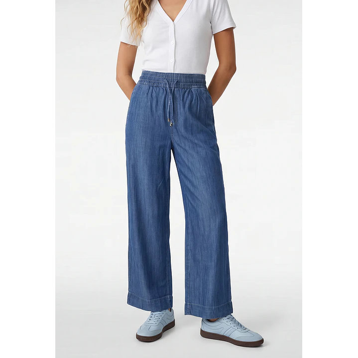 Jeans Tencel Elasticado Mujer Azul 1