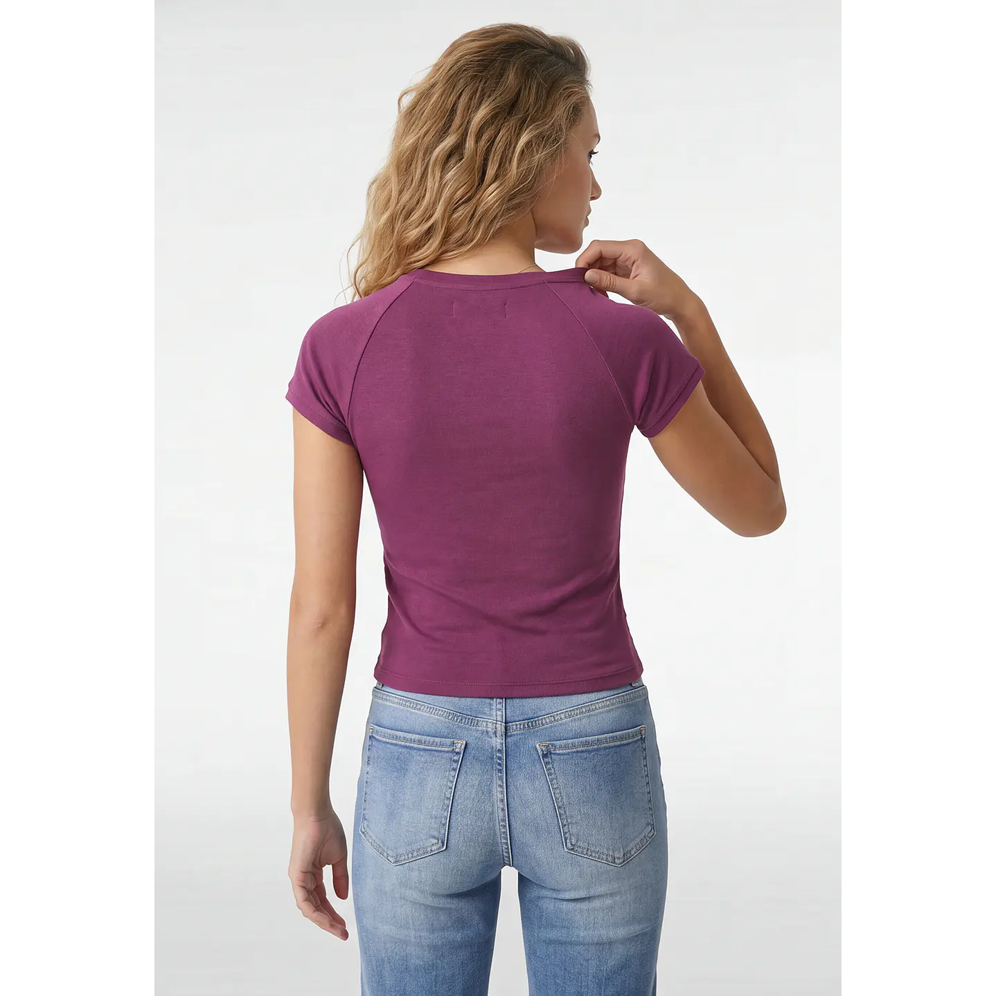 Polera Abertura Costado Mujer Violeta 3