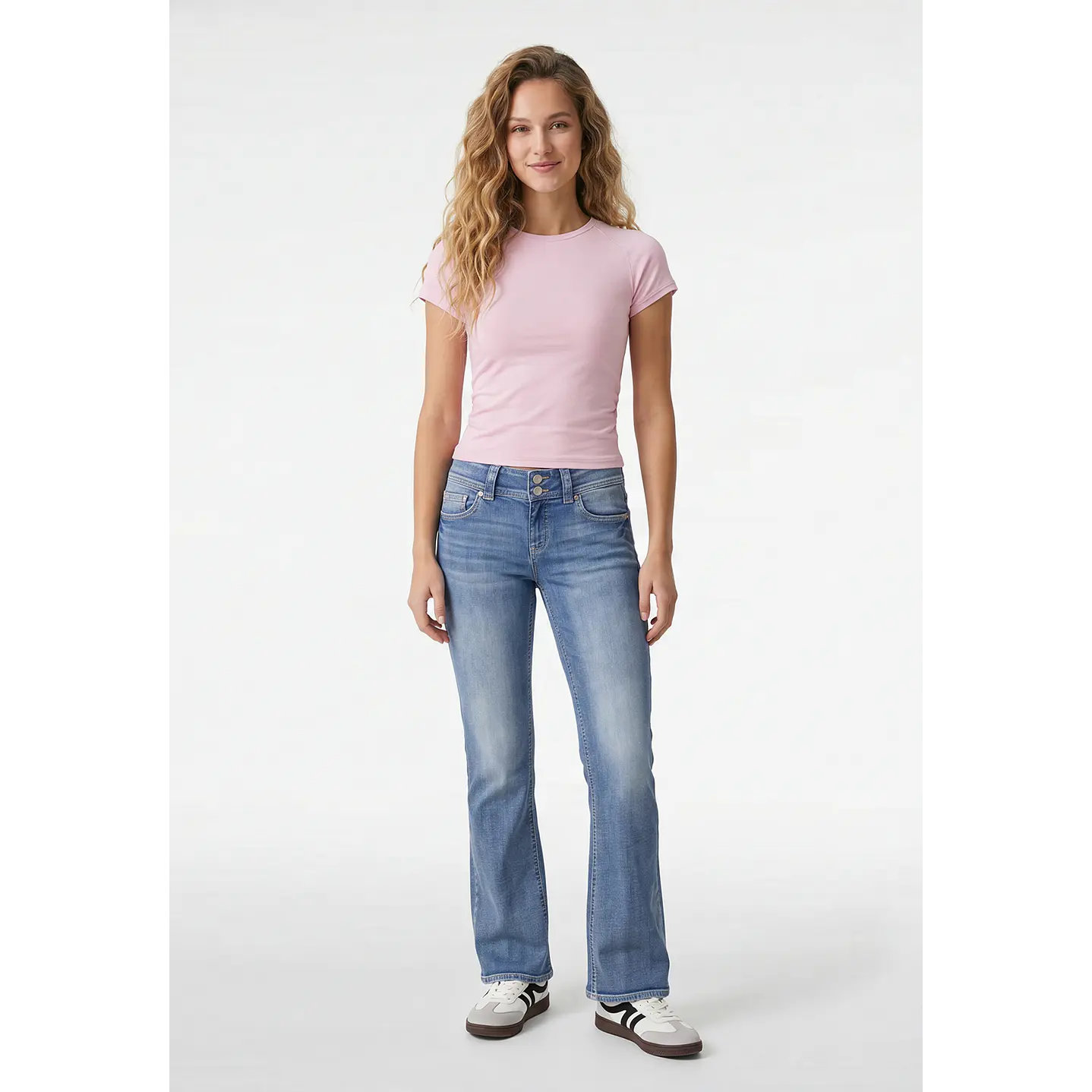 Polera Abertura Costado Mujer Rosado 4