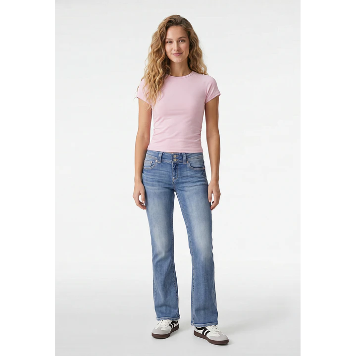 Polera Abertura Costado Mujer Rosado 4