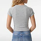 Polera Abertura Costado Mujer Gris - Miniatura 3