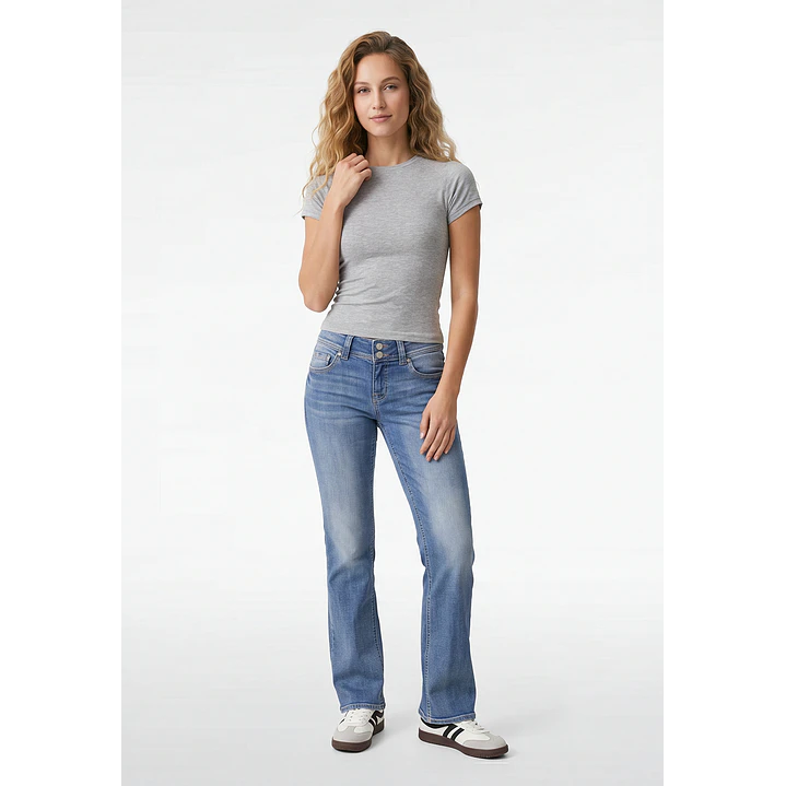Polera Abertura Costado Mujer Gris 4